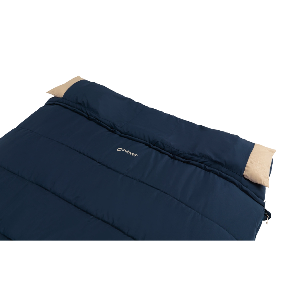 Outwell | Contour Lux | 230492 | Double Sleeping Bag | 3 Season | Both Side Zip | Deep Blue
