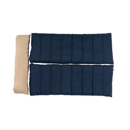 Outwell | Contour Lux | 230492 | Double Sleeping Bag | 3 Season | Both Side Zip | Deep Blue