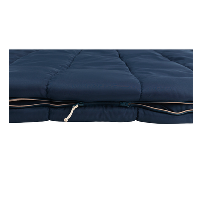 Outwell | Contour Lux | 230492 | Double Sleeping Bag | 3 Season | Both Side Zip | Deep Blue