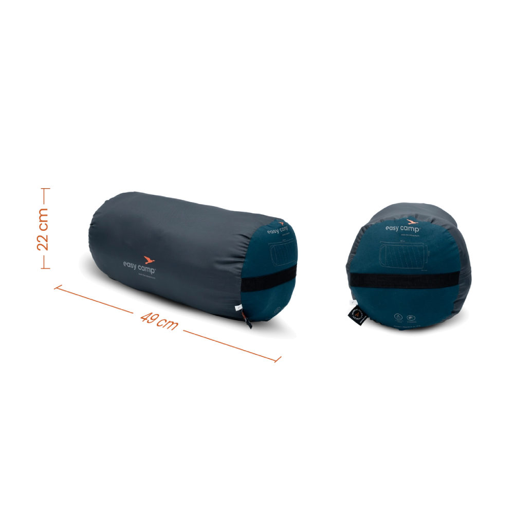 Easy Camp | Raven I Square XL | 240224 | Sleeping Bag | 2–3 Season | Left Zip | Green