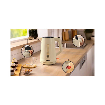 Bosch | Kettle | TWK1M127 | Electric | 2.4 kW | 1.7 L | Cream