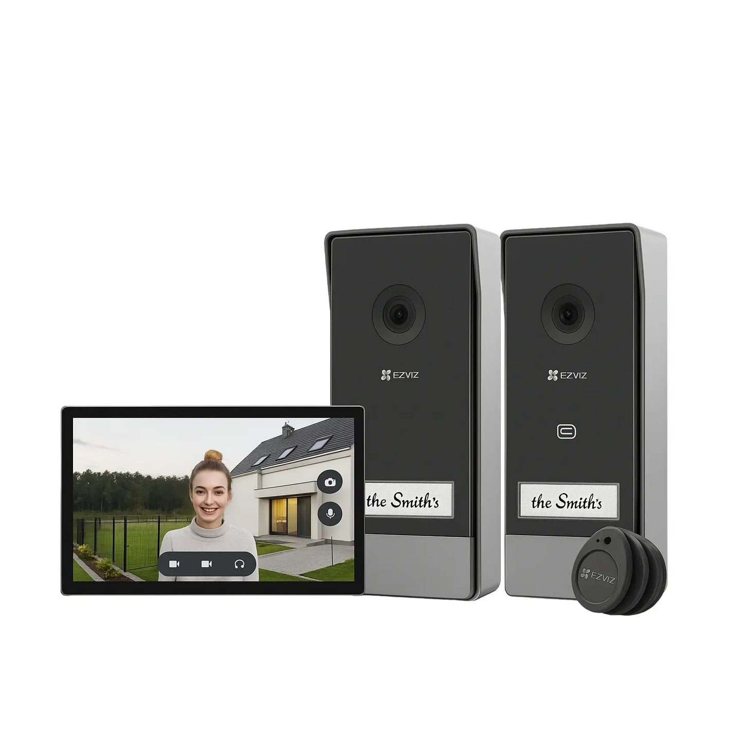 EZVIZ | CS-HP7 Doorbell Kit | Max Resolution 2048 x 1296 | Black