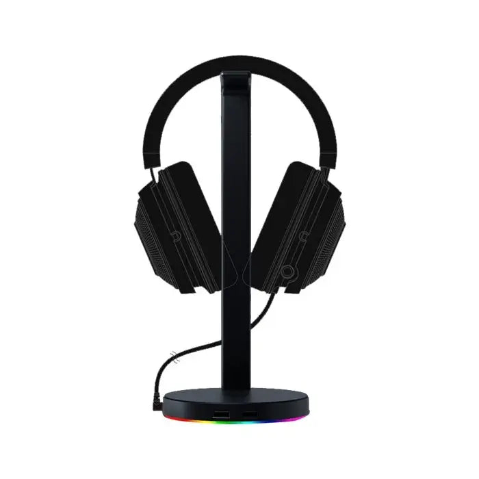 Razer | Headset Stand with USB Hub | Base Station V2 Chroma | Classic black