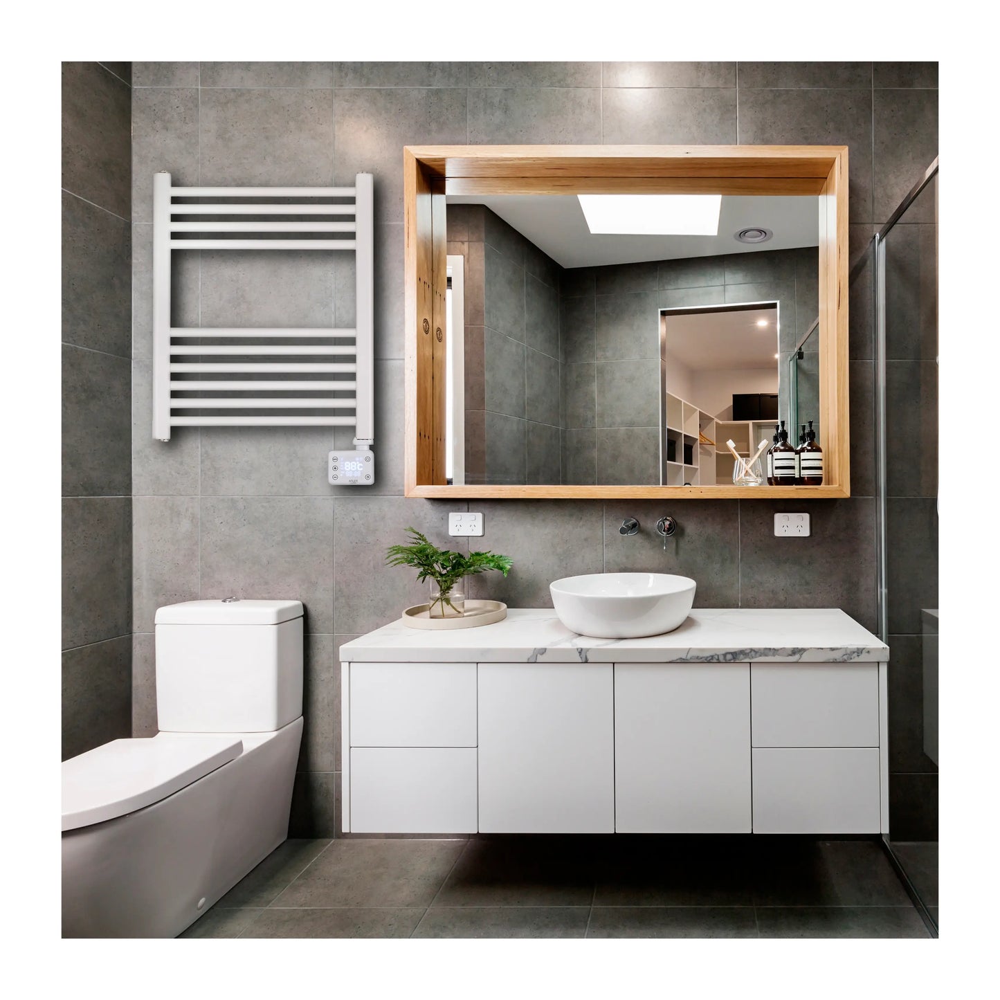 Adler | LED Electric Bathroom Radiator | AD 7823 | 400 W | White | IP24
