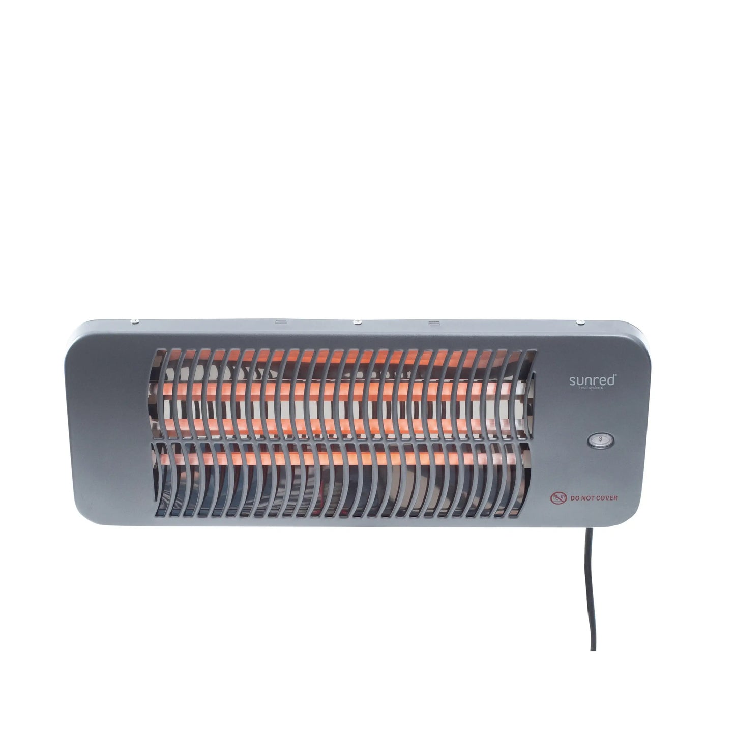 SUNRED | Heater | LUG-2000W, Lugo Quartz Wall | Infrared | 2000 W | Grey