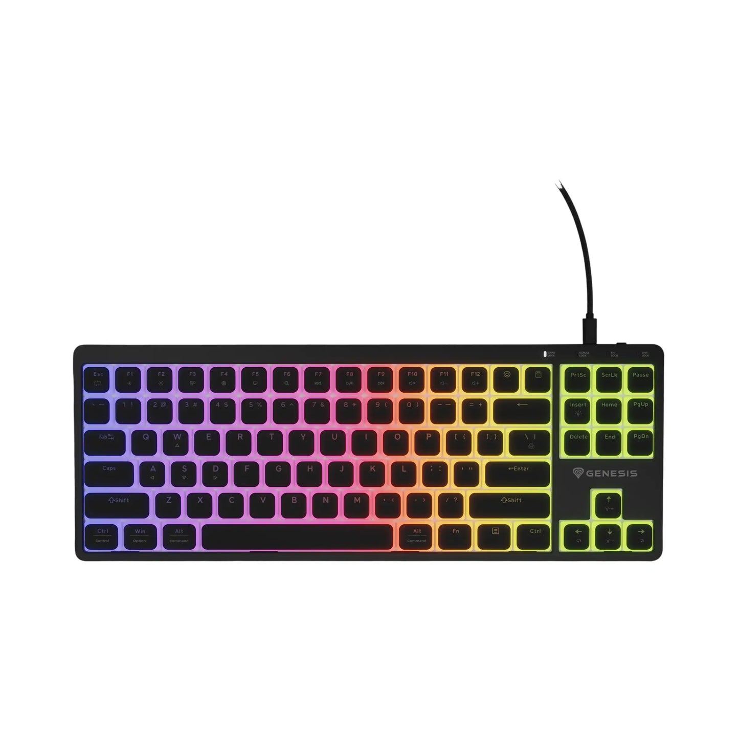 Genesis | Gaming Keyboard | Thor 430 TKL | Wired | Backlit RGB | US | USB-A | Linear | Black