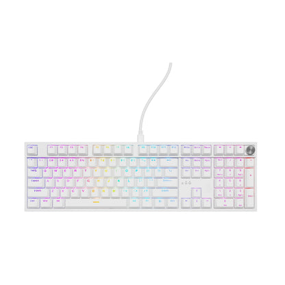 Genesis | Gaming Keyboard | 404 |  Wired | Backlit RGB | US | USB | Outemu Peach Silent V3 5-pin | White