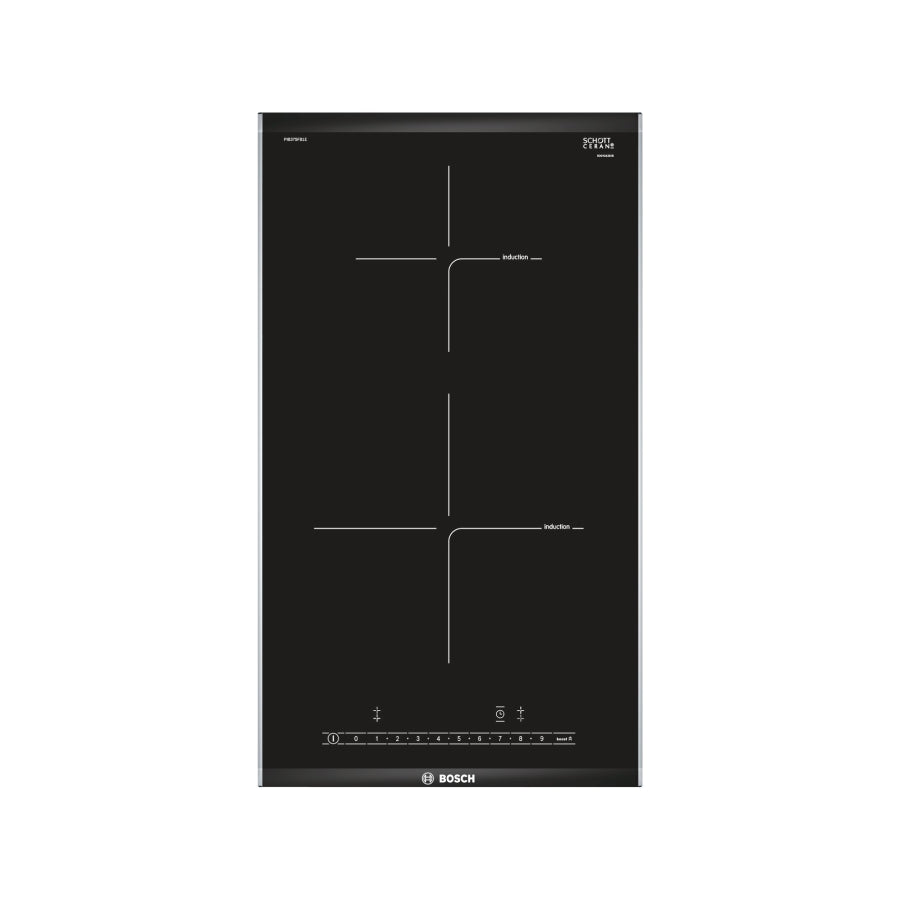 Bosch | Hob | PIB375FB1E | Induction Hob | 2 Cooking Zones | Touch Control | Black