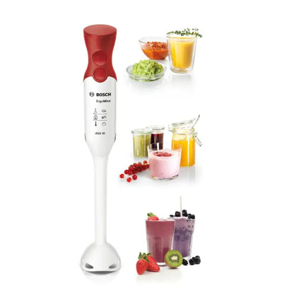 Bosch | ErgoMixx | MSM64010 | Hand Blender | 450 W | White/Red