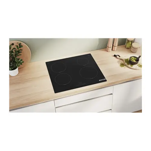Bosch | Hob | PIE611BB5E | Induction Hob | 4 Cooking Zones | Touch Control | Black