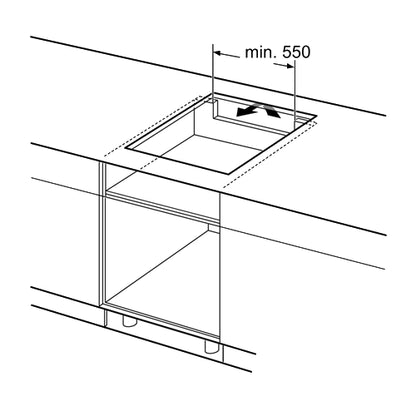 Bosch | Hob | PIE611BB5E | Induction Hob | 4 Cooking Zones | Touch Control | Black