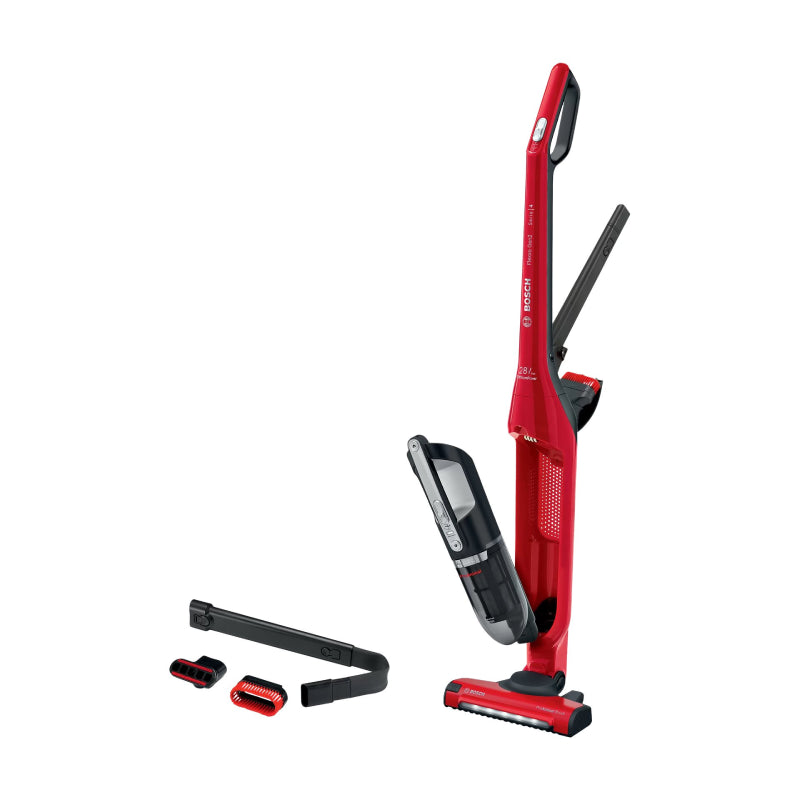 Bosch | Flexxo ProAnimal | BBH3ZOO28 | Cordless Stick Vacuum Cleaner | 2-in-1 | 55 min | Red