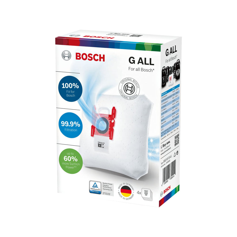 Bosch | PowerProtect Dust Bags | BBZ41FGALL | 4 Bags + Micro Filter