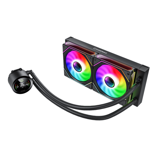 GameMax | ICEBURG 240 DIGITAL BK | CPU Liquid Cooler | 240 mm | ARGB | Black