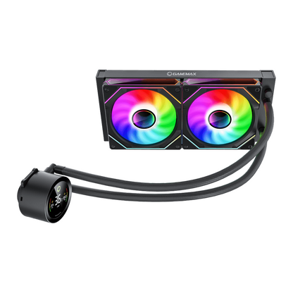 GameMax | ICEBURG 240 DIGITAL BK | CPU Liquid Cooler | 240 mm | ARGB | Black