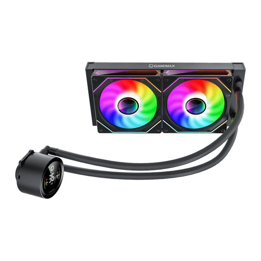 GameMax | ICEBURG 240 DIGITAL BK | CPU Liquid Cooler | 240 mm | ARGB | Black