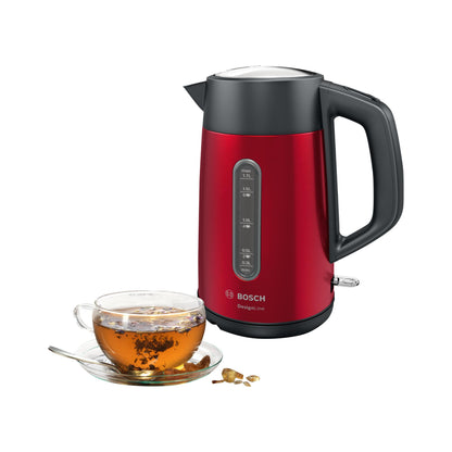 Bosch | DesignLine | TWK4P434 | Electric Kettle | 1.7 L | 2400 W | Red