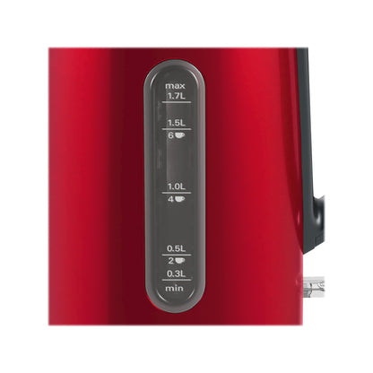 Bosch | DesignLine | TWK4P434 | Electric Kettle | 1.7 L | 2400 W | Red
