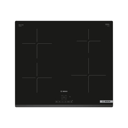 Bosch | Serie 4 | PUE63KBB6E | Induction Hob | 4 Cooking Zones | Touch Control | Black