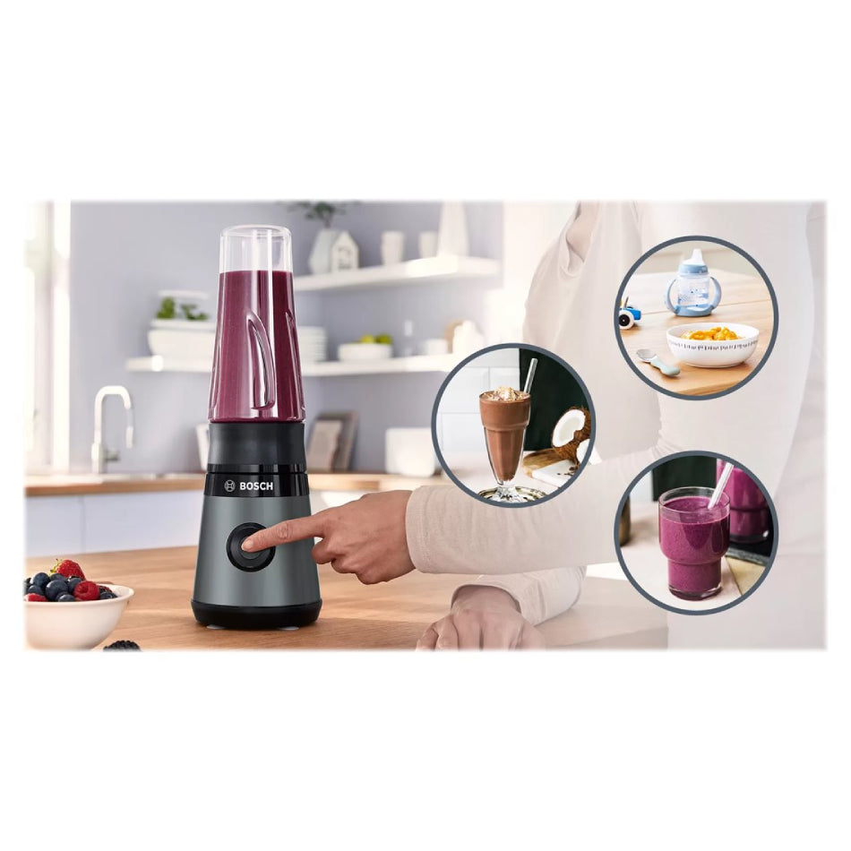 Bosch | VitaPower ToGo | MMB2111S | Smoothie Maker | 450 W | 0.6 L | Silver