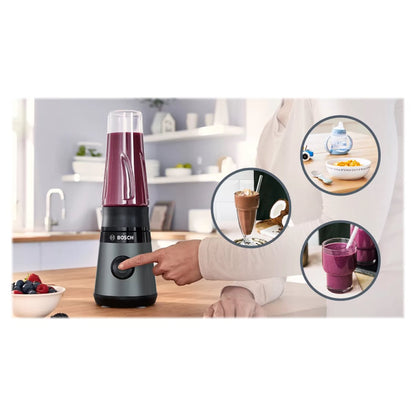 Bosch | VitaPower ToGo | MMB2111S | Smoothie Maker | 450 W | 0.6 L | Silver