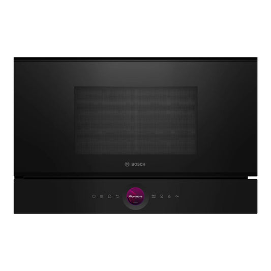 Bosch | Serie 8 | BFR7221B1 | Einbau-Mikrowelle | 21 L | 900 W | Schwarz