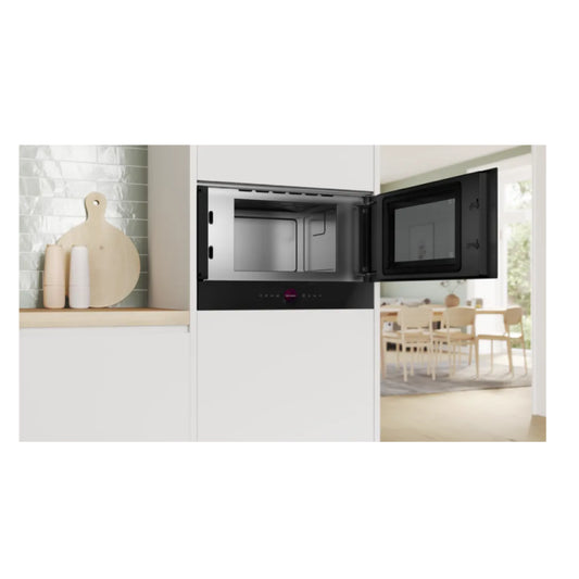 Bosch | Serie 8 | BFR7221B1 | Einbau-Mikrowelle | 21 L | 900 W | Schwarz