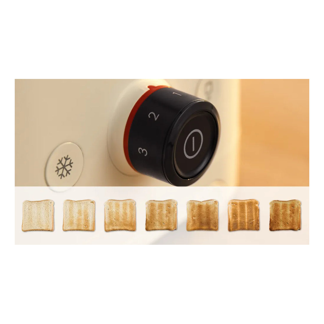 Bosch | MyMoment | TAT3M127 | Toaster | 950 W | 2 Slices | Cream
