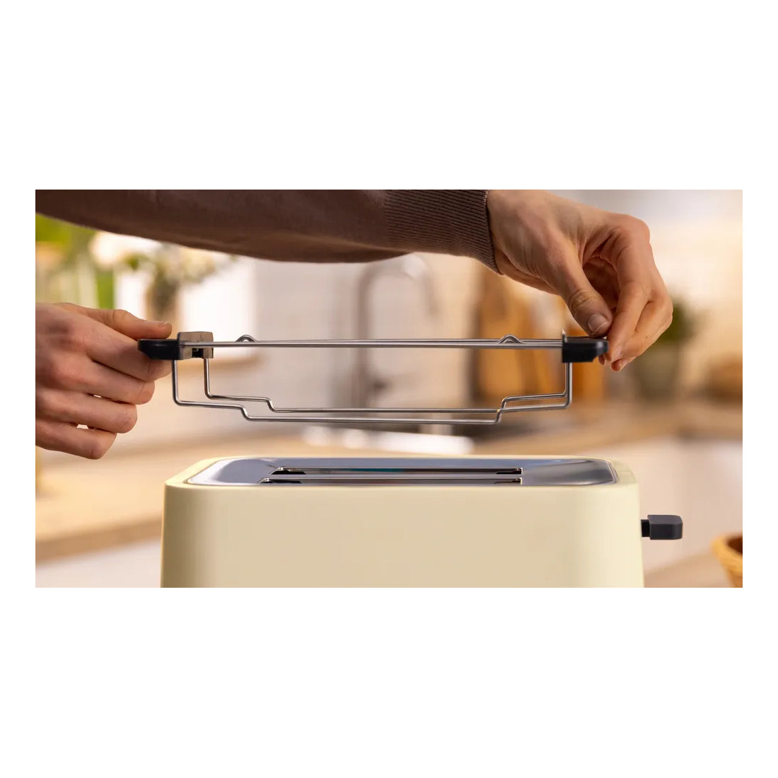 Bosch | MyMoment | TAT3M127 | Toaster | 950 W | 2 Slices | Cream