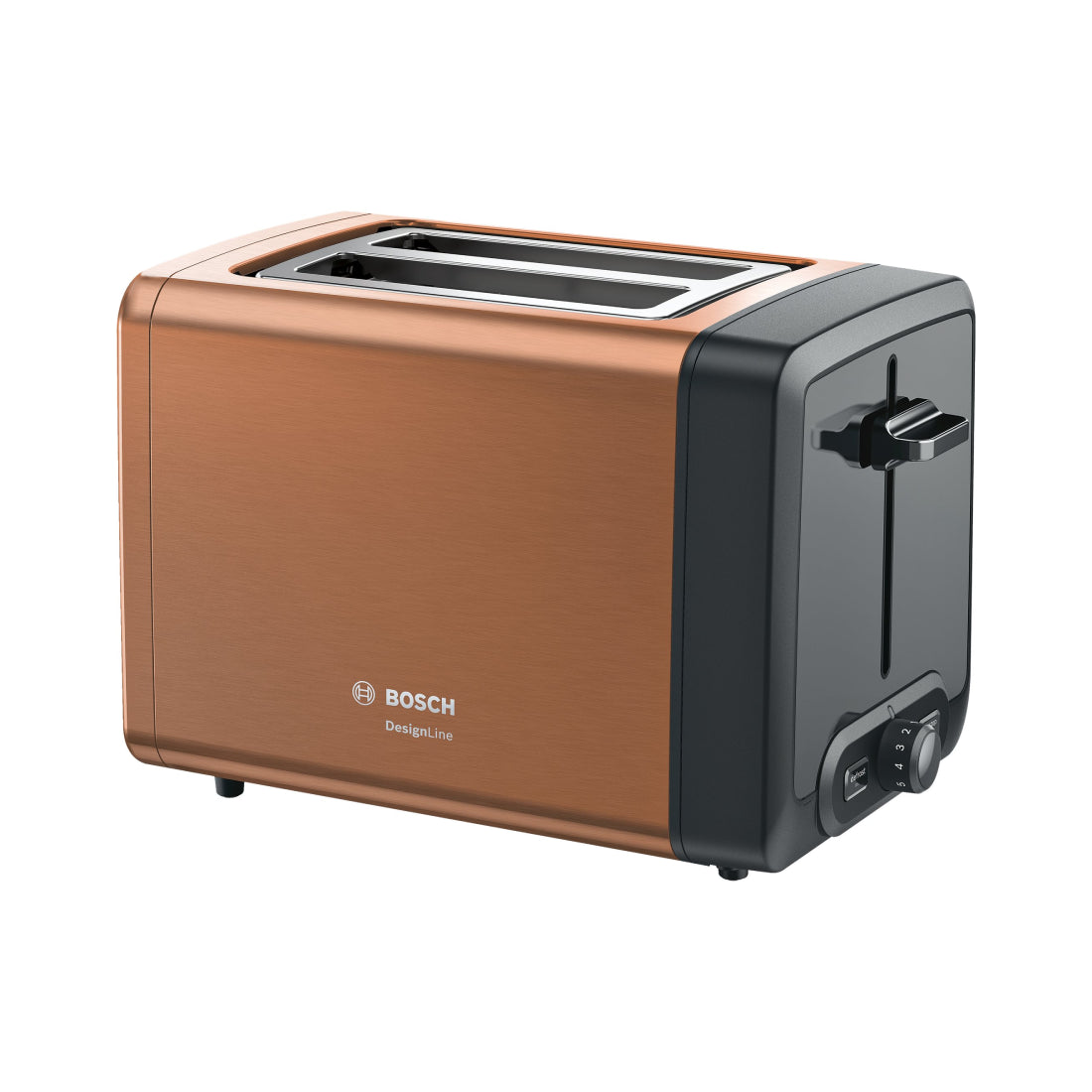 Bosch | DesignLine | TAT4P429 | Toaster | 970 W | 2 Slices | Copper