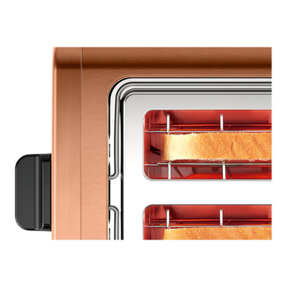 Bosch | DesignLine | TAT4P429 | Toaster | 970 W | 2 Slices | Copper
