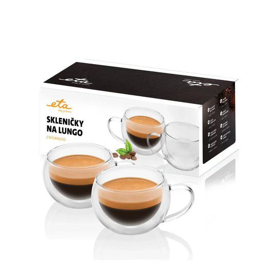 ETA | Lungo Tassen | ETA518091010 | Für Kaffee | 2 St. | Glas