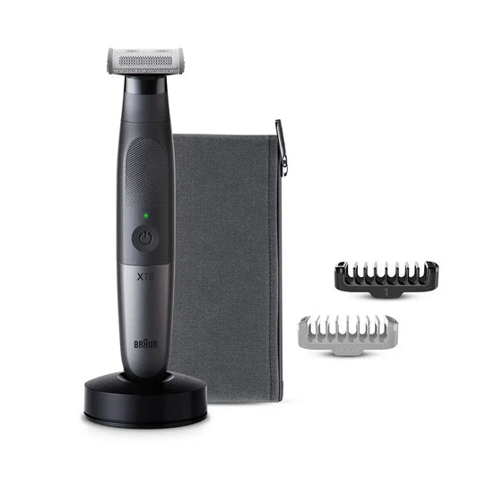 Braun | Gesichts- und Körperhaartrimmer | XT5300 Serie XT5 | Kabellos | Nass & Trocken | Schwarz/Silber