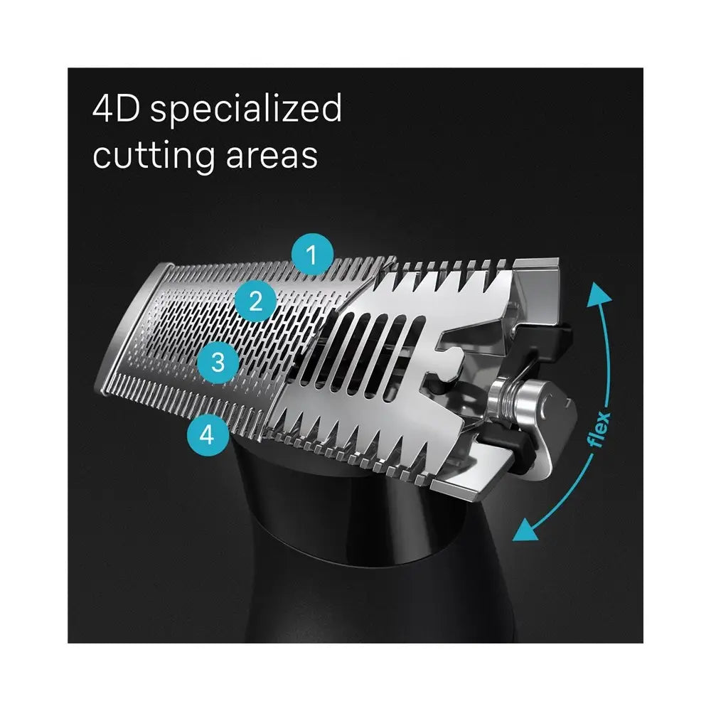 Braun | Face & Body Hair trimmer | XT5300 Series XT5 | Cordless | Wet & Dry | Black/Silver