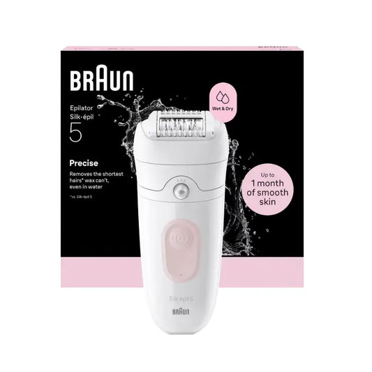 Braun | Epilierer | Silk-épil 5 SE5-000 | Wet & Dry | Weiß/Rosa