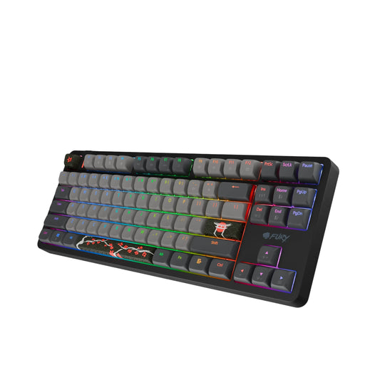 Fury | Gaming Keyboard | Kanabo K6 | Wired | Backlit RGB | US | Black | Gray