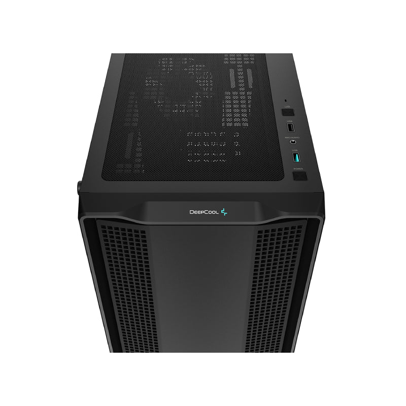 DeepCool | CC360 ARGB | Micro ATX Mini Tower Case | Tempered Glass | Black