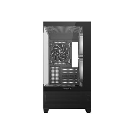 DeepCool | CG380 3F ARGB | Micro ATX Mini Tower Case | Tempered Glass | Black