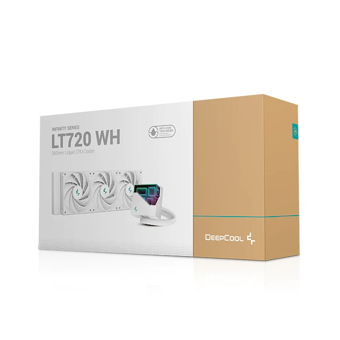 DeepCool | LT720 WH | 360 mm ARGB Liquid CPU Cooler | Infinity Mirror | Intel & AMD | White