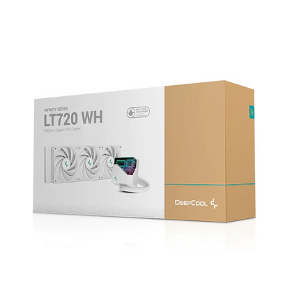 DeepCool | LT720 WH | 360 mm ARGB Liquid CPU Cooler | Infinity Mirror | Intel & AMD | White