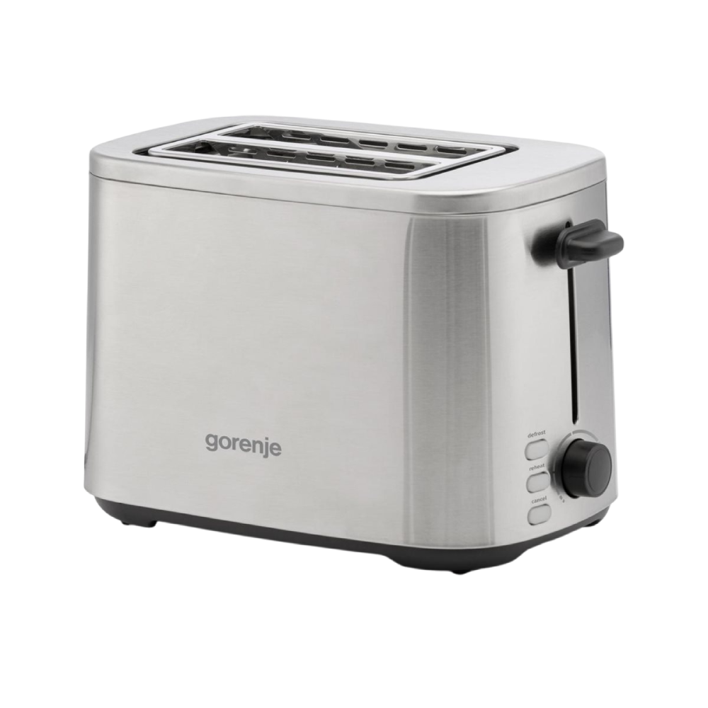 Gorenje | Toaster | T800DS | 800 W | 2 Scheiben | 7 Bräunungsstufen | Edelstahl | Silber