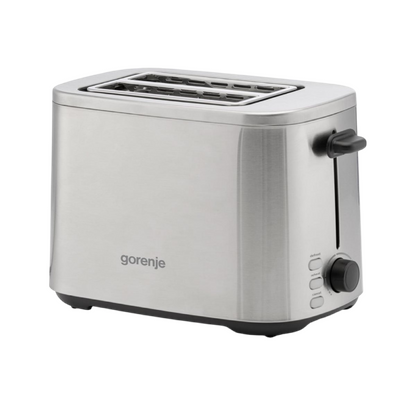 Gorenje | Toaster | T800DS | 800 W | 2 Scheiben | 7 Bräunungsstufen | Edelstahl | Silber