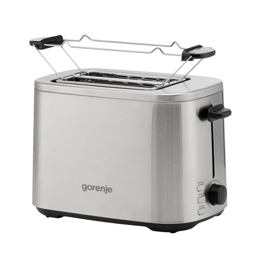 Gorenje | Toaster | T800DS | 800 W | 2 Scheiben | 7 Bräunungsstufen | Edelstahl | Silber