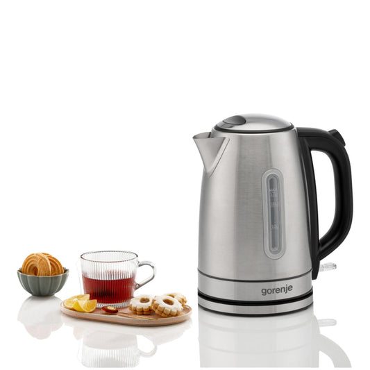 Gorenje | Wasserkocher | K17DS | 2200 W | 1,7 L | 360°-Sockel | Schwarz | Silber