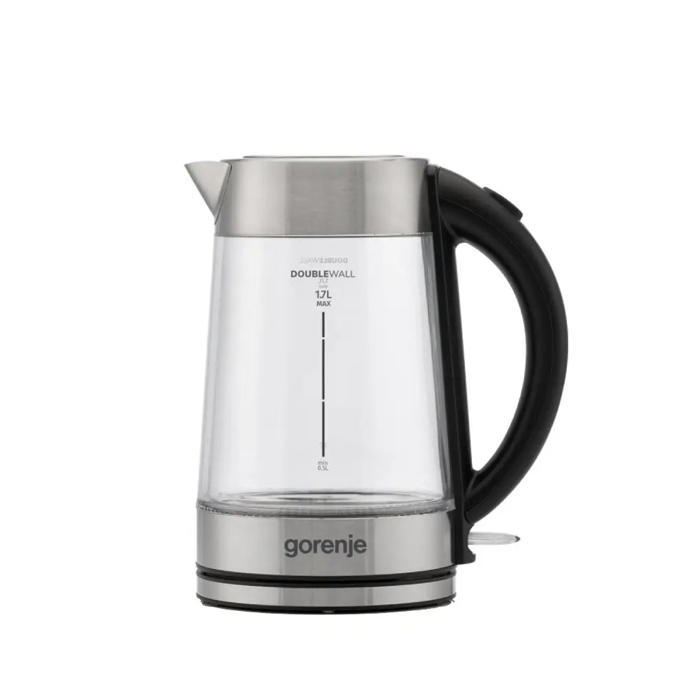 Gorenje | Wasserkocher | K17GDWII | 2200 W | 1,7 L | 360°-Basis | Transparent / Silber / Schwarz