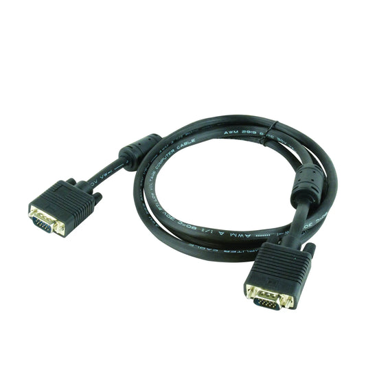Cablexpert | VGA cable | CC-PPVGA-6B | Male | 15 pin HD D-Sub (HD-15) | 1.83 m | Black