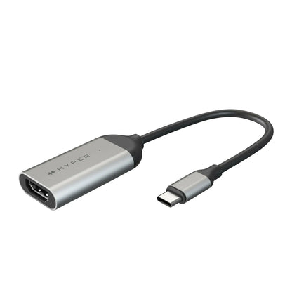 Hyper | Video adapter | 19 pin HDMI Type A | Male | Female | 24 pin USB-C | Silver