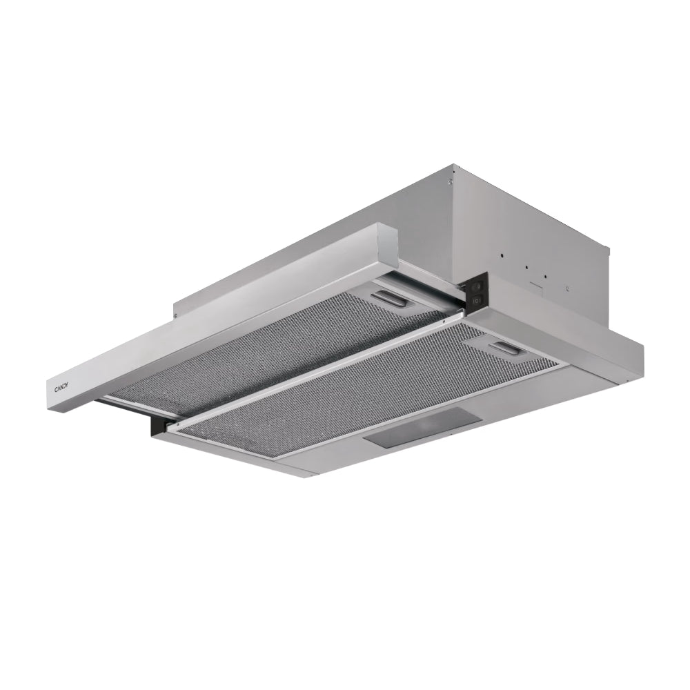 Candy | CBT625/2X/1 | Telescopic Hood | 332 m³/h | 2 Speeds | LED | Stainless Steel
