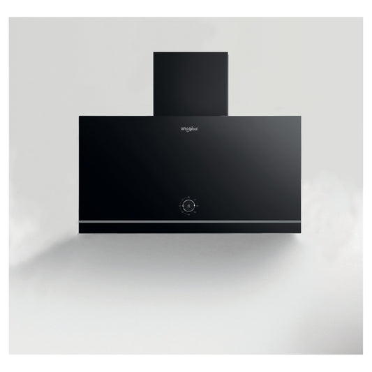 Whirlpool | WHVA 62F LM K | Schräge Dunstabzugshaube | 485 m³/h | 3 Leistungsstufen | LED | Schwarz