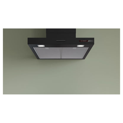 Bosch | Serie 4 | DWB65CC60 | Wall-Mounted Hood | 594 m³/h | 3 Speeds | LED | Matte Black